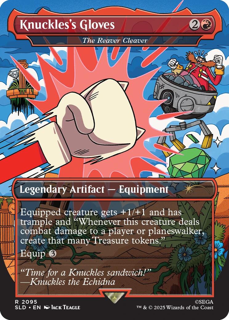 Knuckles's Gloves - The Reaver Cleaver [Secret Lair Drop Series] | Cards and Coasters CA
