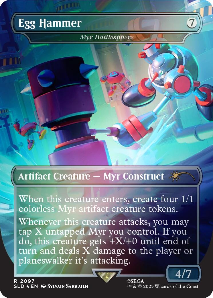 Egg Hammer - Myr Battlesphere (Rainbow Foil) [Secret Lair Drop Series] | Cards and Coasters CA