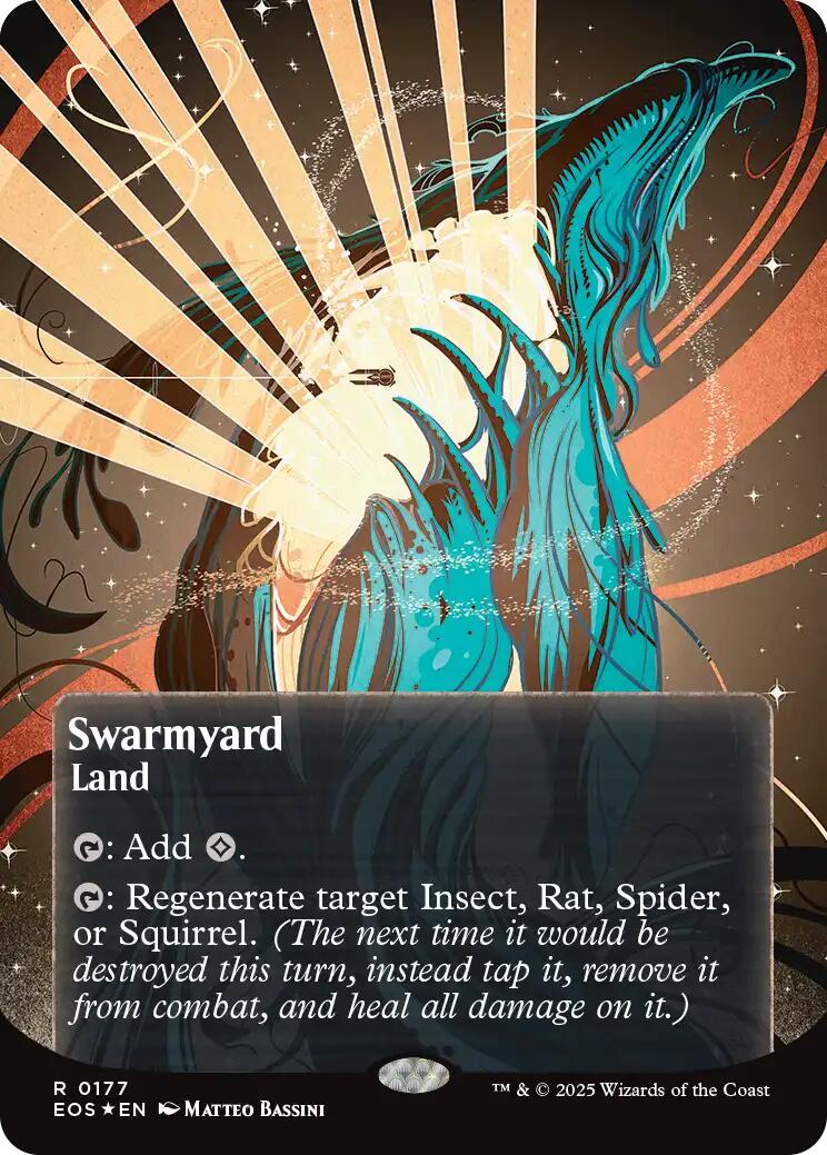 Stripe Mine (0087) (Borderless) (Galaxy Foil) [Edge of Eternities: Stellar Sights] | Cards and Coasters CA