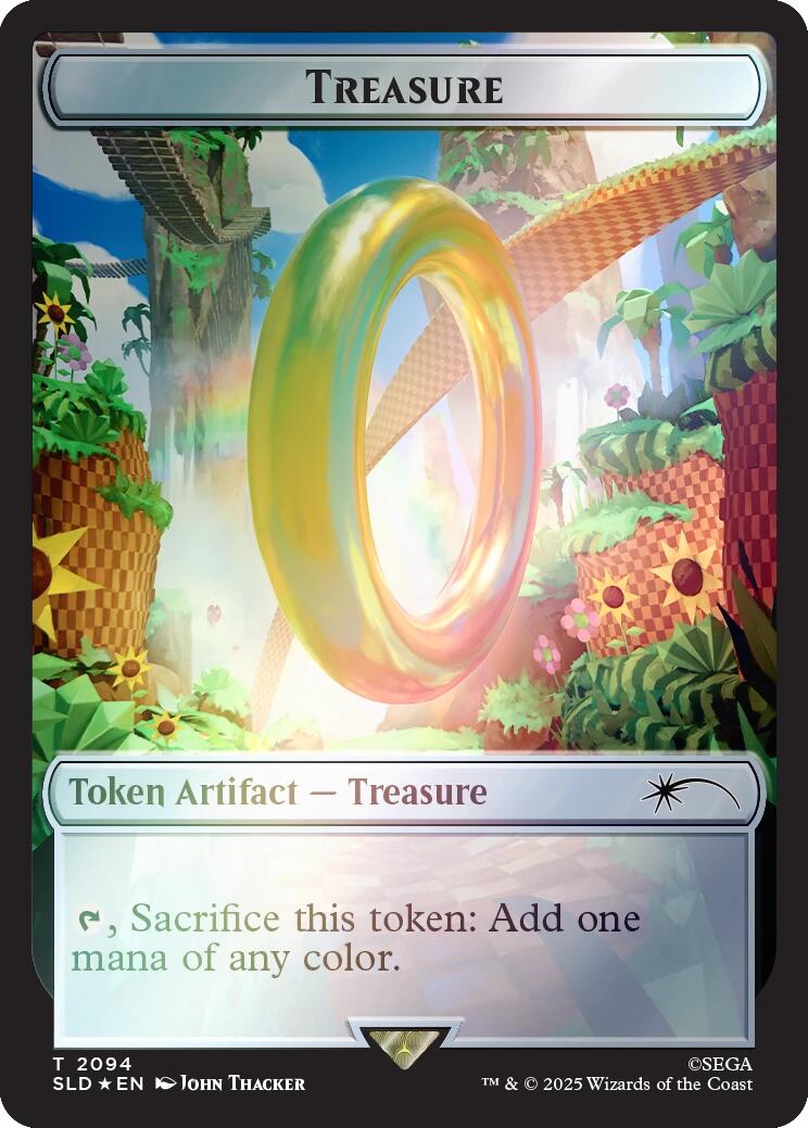 Treasure Token (2094) (Rainbow Foil) [Secret Lair Drop Series] | Cards and Coasters CA