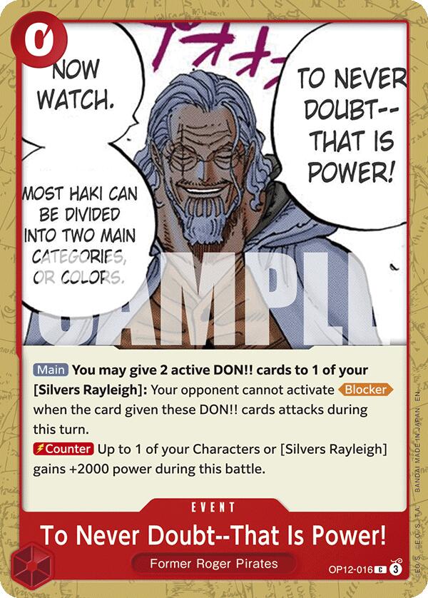 To Never Doubt--That Is Power! [Legacy of the Master] | Cards and Coasters CA