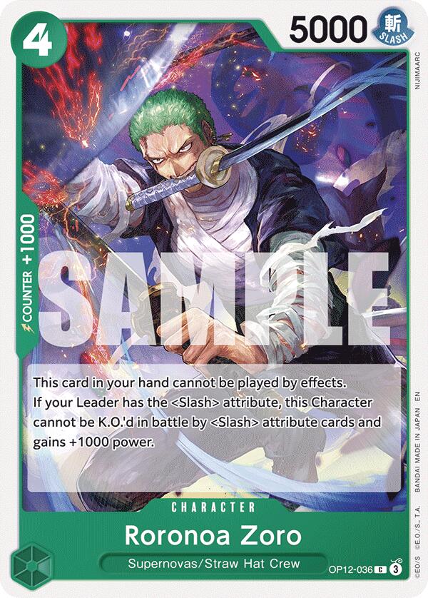 Roronoa Zoro [Legacy of the Master] | Cards and Coasters CA