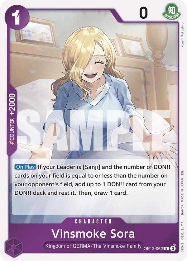 Vinsmoke Sora [Legacy of the Master] | Cards and Coasters CA