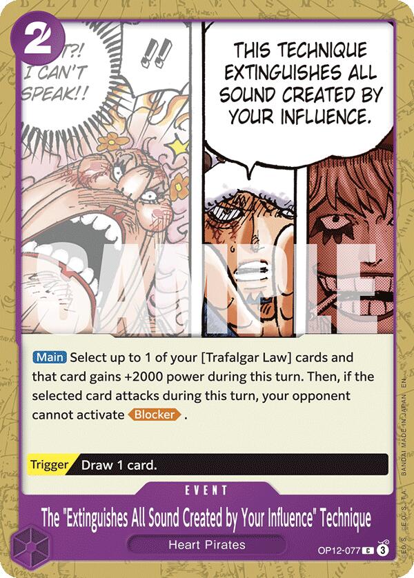 The "Extinguishes All Sound Created by Your Influence" Technique [Legacy of the Master] | Cards and Coasters CA