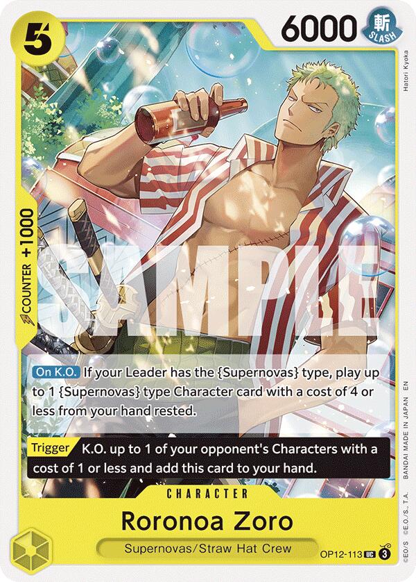 Roronoa Zoro [Legacy of the Master] | Cards and Coasters CA