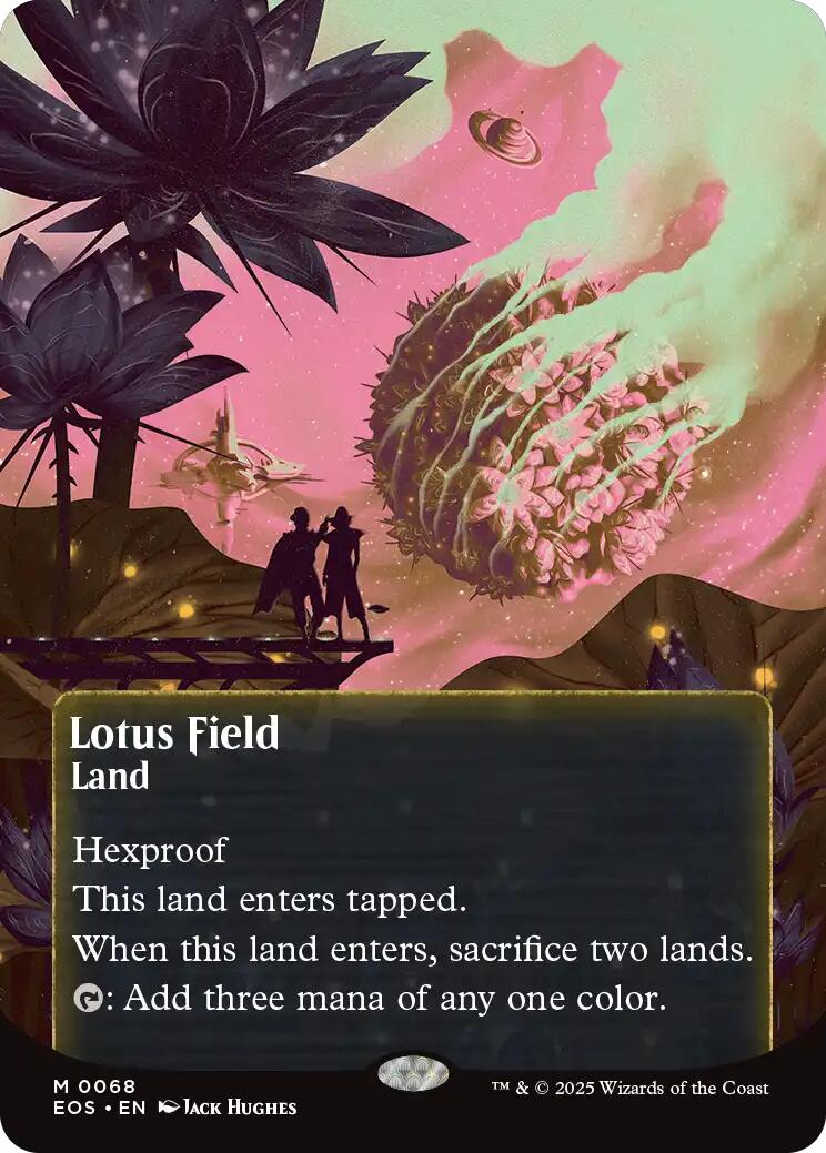 Lotus Field (0068) (Borderless) [Edge of Eternities: Stellar Sights] | Cards and Coasters CA