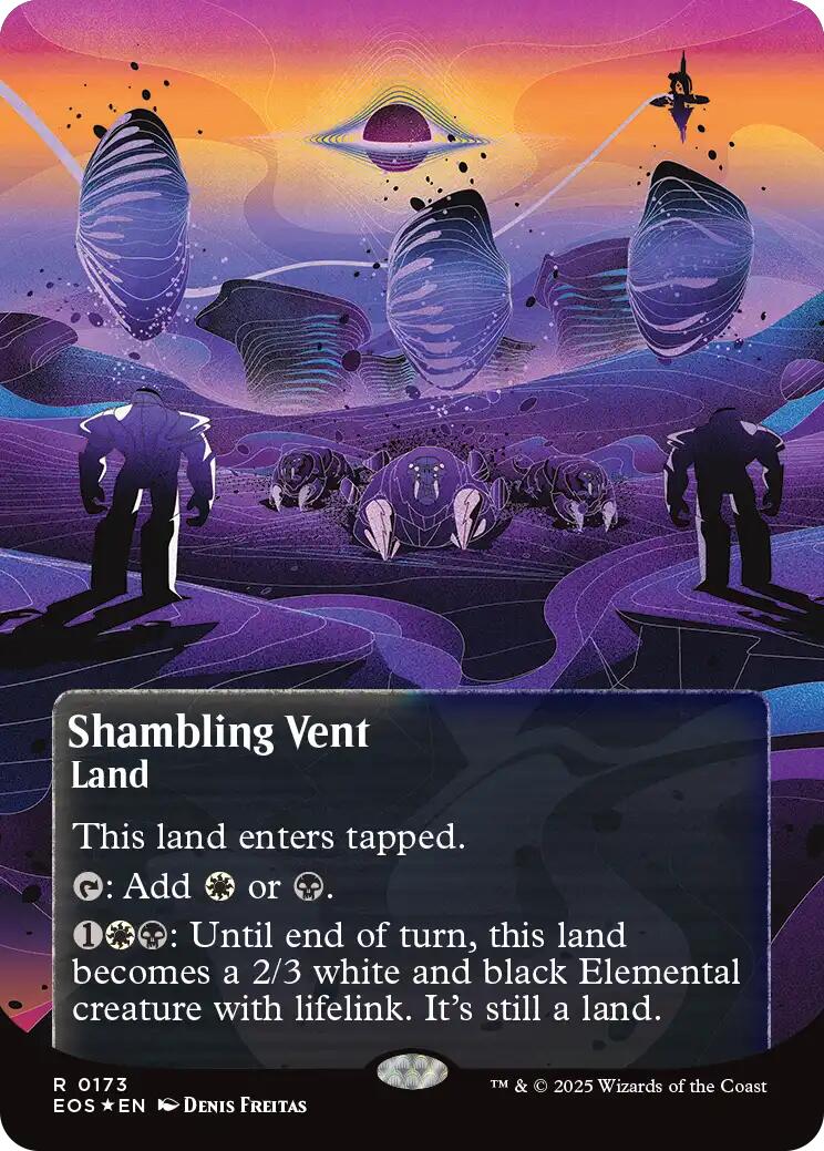 Shambling Vent (0173) (Borderless) (Galaxy Foil) [Edge of Eternities: Stellar Sights] | Cards and Coasters CA