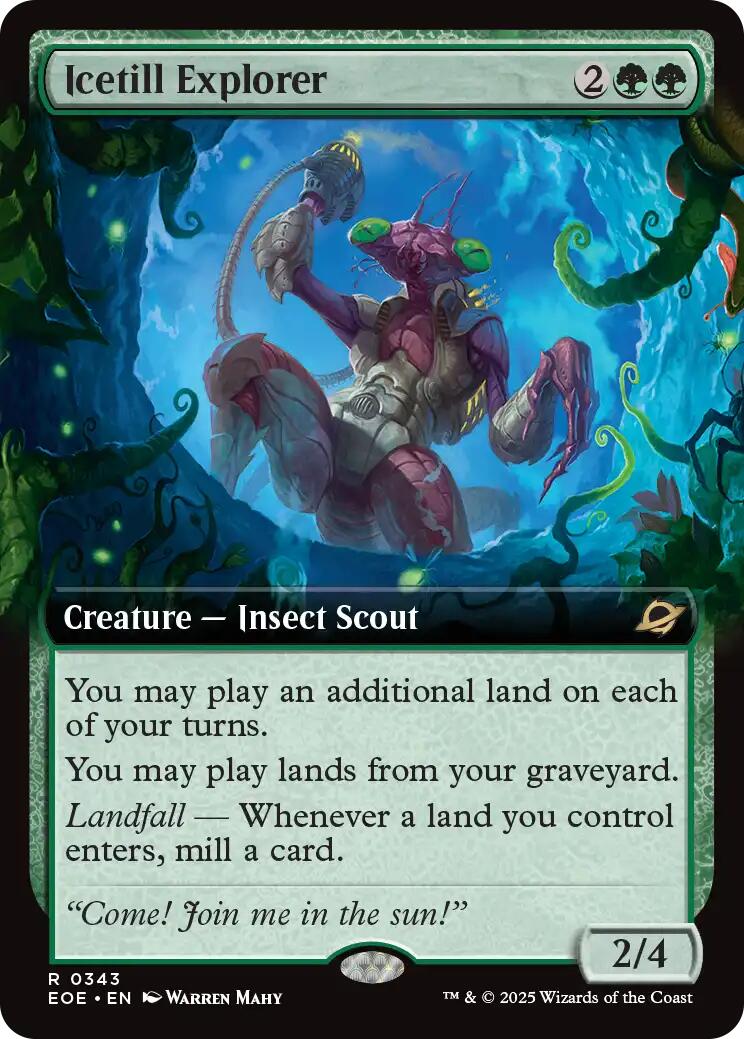 Icetill Explorer (Extended Art) [Edge of Eternities] | Cards and Coasters CA