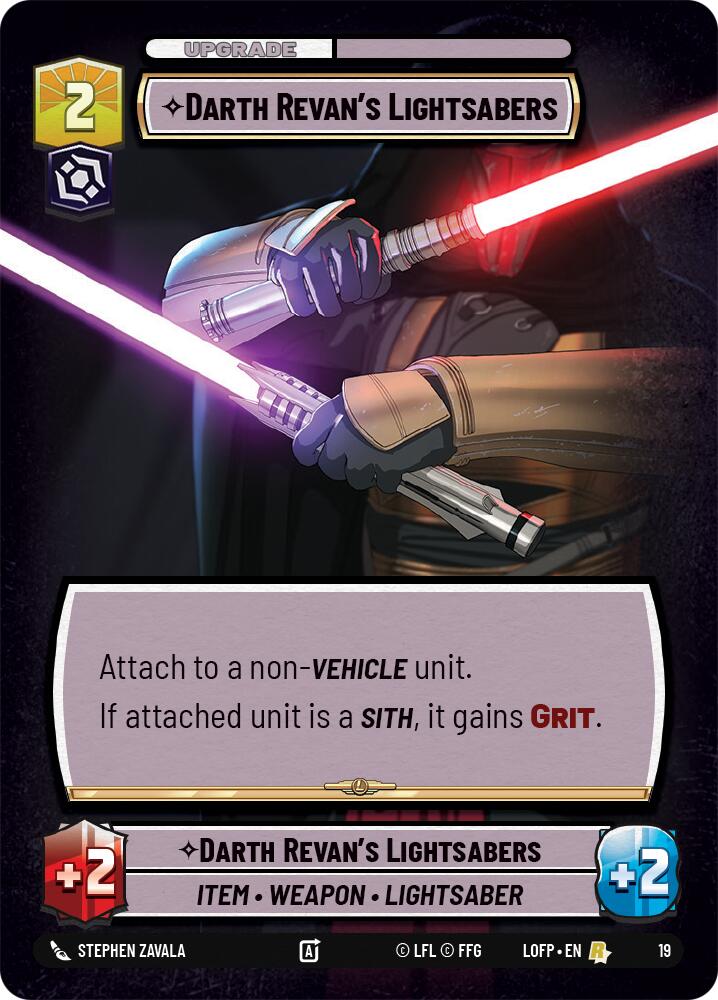 Darth Revan's Lightsabers (19) (19) [Organized Play Promos] | Cards and Coasters CA