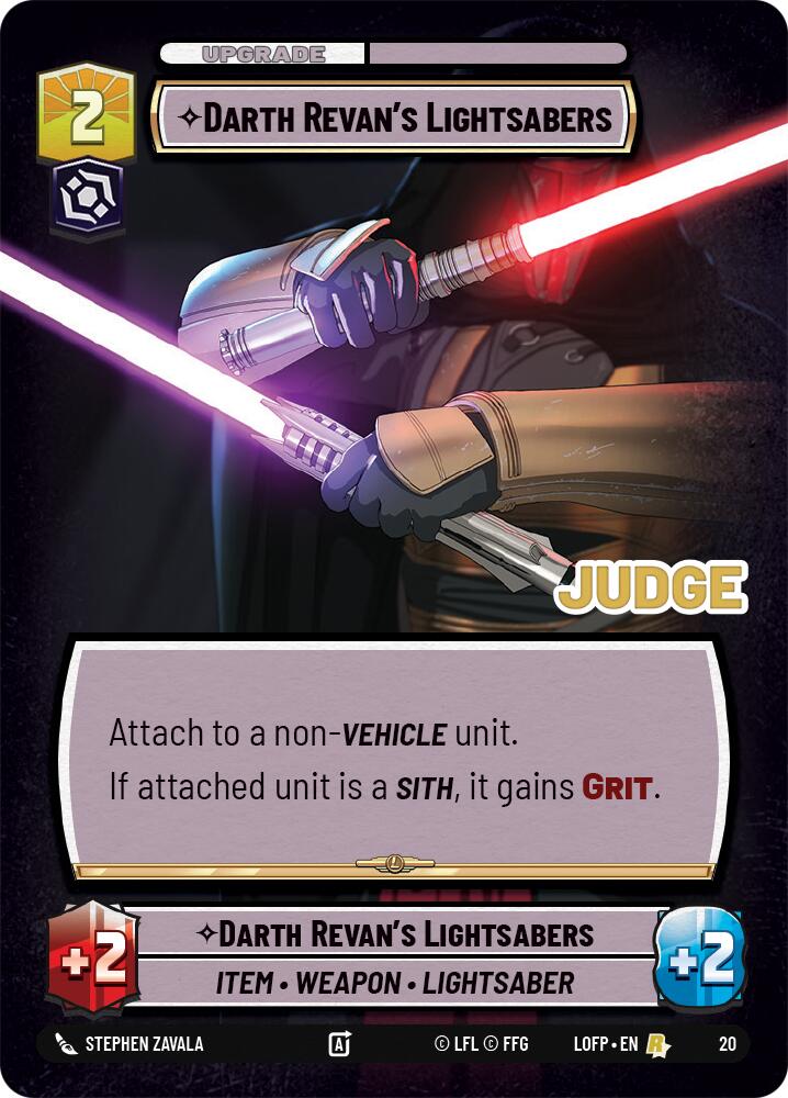 Darth Revan's Lightsabers (20) (20) [Judge Promos] | Cards and Coasters CA
