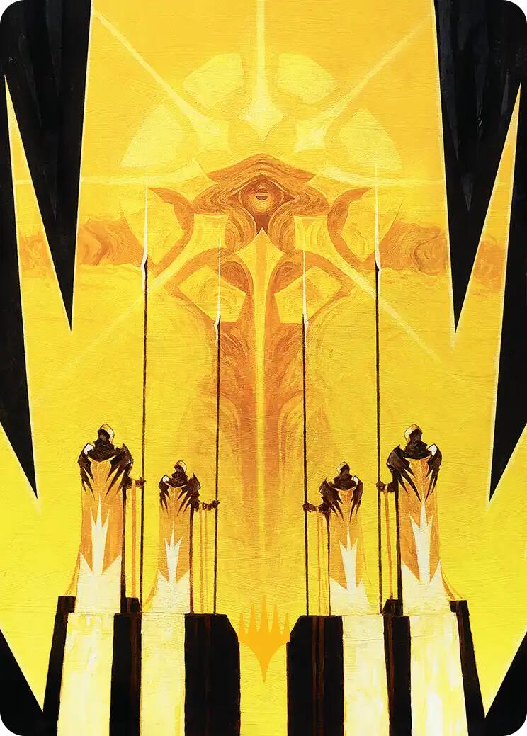 Hardlight Containment Art Card (Gold-Stamped Planeswalker Symbol) [Edge of Eternities Art Series] | Cards and Coasters CA