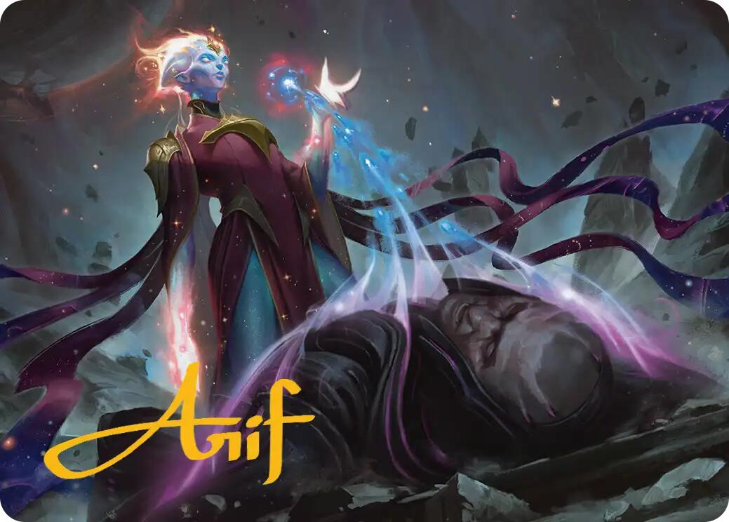 Lightstall Inquisitor Art Card (Gold-Stamped Signature) [Edge of Eternities Art Series] | Cards and Coasters CA