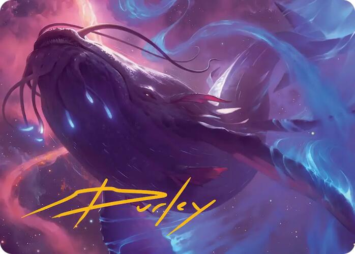 Starbreach Whale Art Card (Gold-Stamped Signature) [Edge of Eternities Art Series] | Cards and Coasters CA