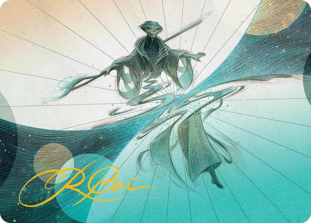 Weftwalking Art Card (Gold-Stamped Signature) [Edge of Eternities Art Series] | Cards and Coasters CA