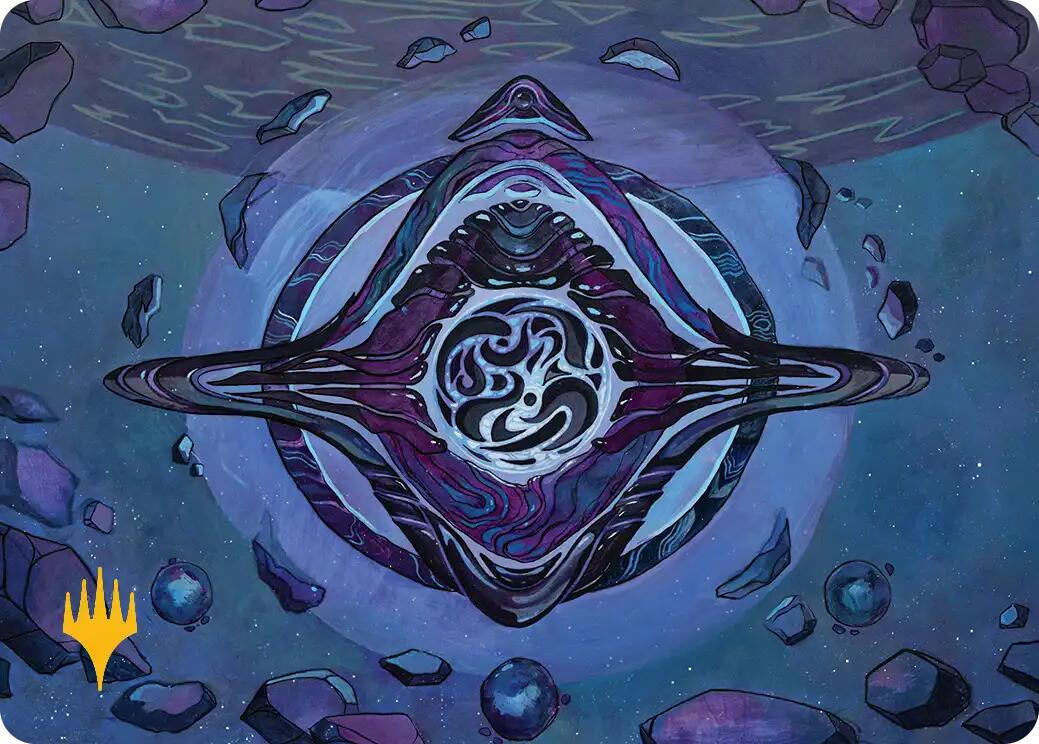 Archenemy's Charm Art Card (Gold-Stamped Planeswalker Symbol) [Edge of Eternities Art Series] | Cards and Coasters CA