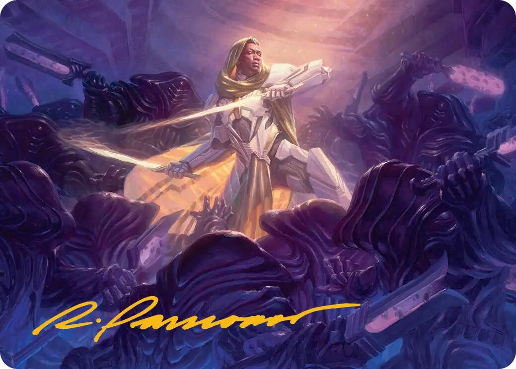 Syr Vondam, Sunstar Exemplar Art Card (Gold-Stamped Signature) [Edge of Eternities Art Series] | Cards and Coasters CA