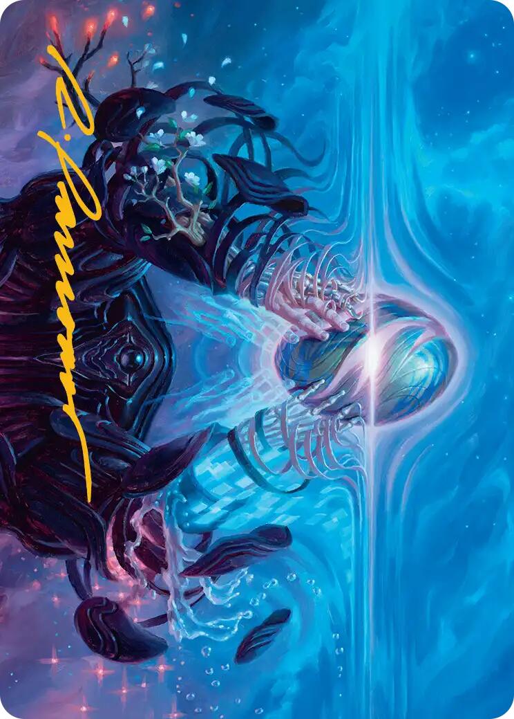 The Endstone Art Card (Gold-Stamped Signature) [Edge of Eternities Art Series] | Cards and Coasters CA