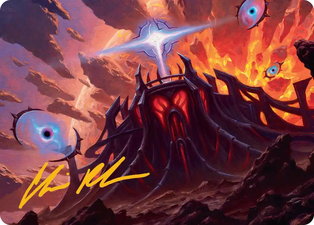 Secluded Starforge Art Card (Gold-Stamped Signature) [Edge of Eternities Art Series] | Cards and Coasters CA