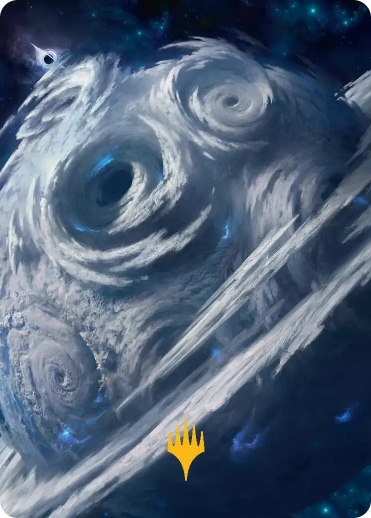 Uthros, Titanic Godcore Art Card (Gold-Stamped Planeswalker Symbol) [Edge of Eternities Art Series] | Cards and Coasters CA
