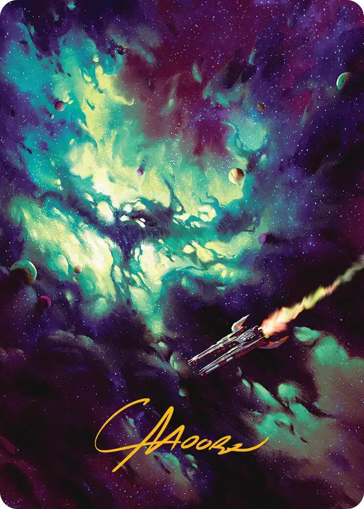 Blinkmoth Nexus Art Card (Gold-Stamped Signature) [Edge of Eternities Art Series] | Cards and Coasters CA