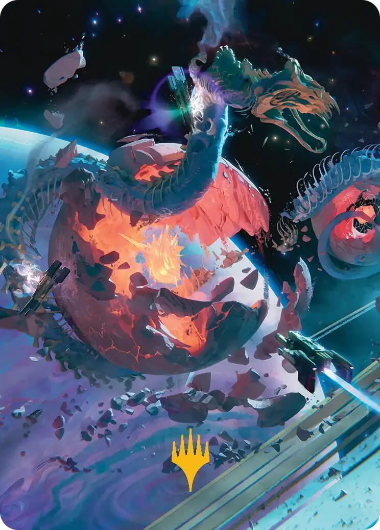 Scavenger Grounds Art Card (47/54) (Gold-Stamped Planeswalker Symbol) [Edge of Eternities Art Series] | Cards and Coasters CA