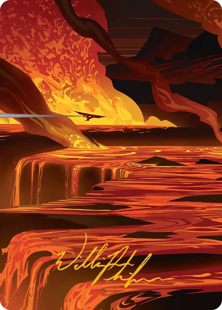 Blast Zone Art Card (Gold-Stamped Signature) [Edge of Eternities Art Series] | Cards and Coasters CA