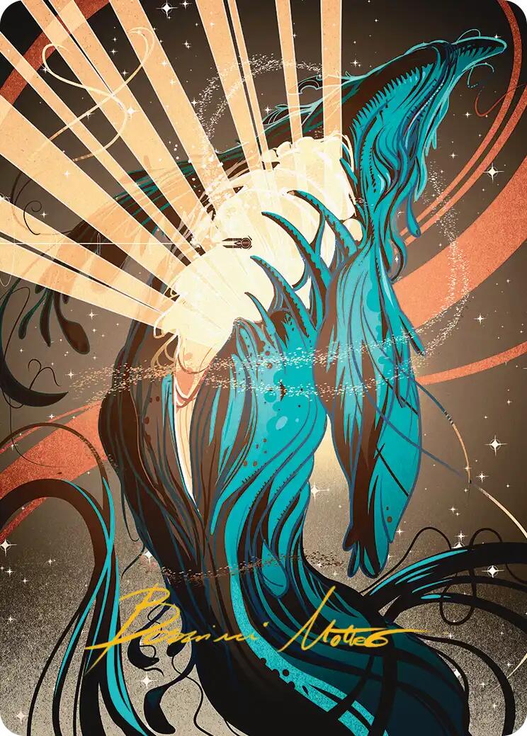 Swarmyard Art Card (Gold-Stamped Signature) [Edge of Eternities Art Series] | Cards and Coasters CA