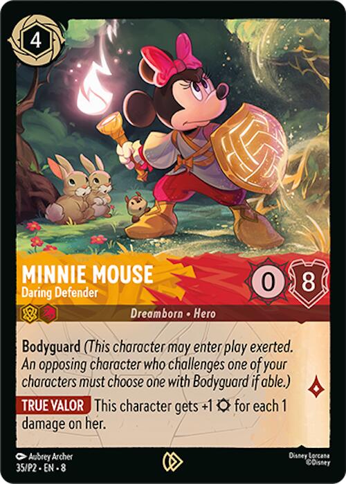 Minnie Mouse - Daring Defender (35) [Promo Cards] | Cards and Coasters CA