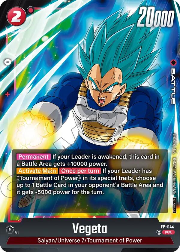 Vegeta (FP-044) (Tournament Pack 07) [Fusion World Tournament Cards] | Cards and Coasters CA