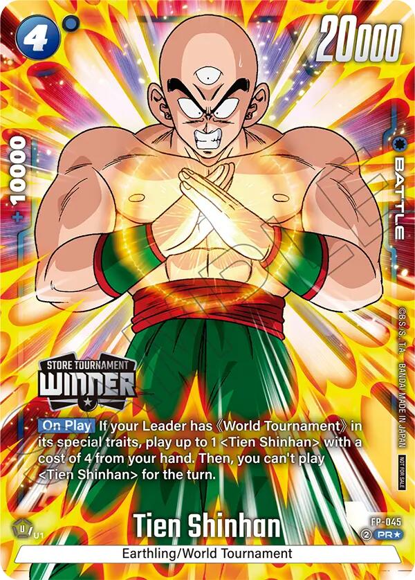 Tien Shinhan (FP-045) (Tournament Pack 07 - Winner) [Fusion World Tournament Cards] | Cards and Coasters CA