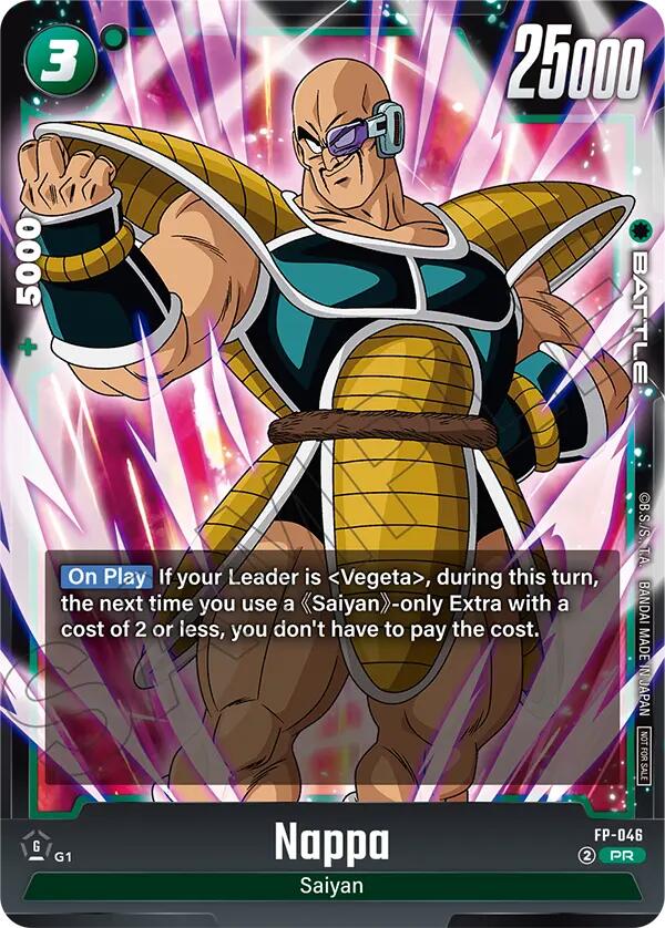 Nappa (FP-046) (Tournament Pack 07) [Fusion World Tournament Cards] | Cards and Coasters CA