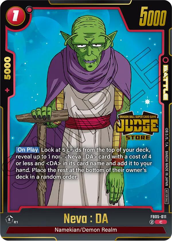 Neva : DA (Judge Pack (Store Judge 04) [Fusion World Tournament Cards] | Cards and Coasters CA