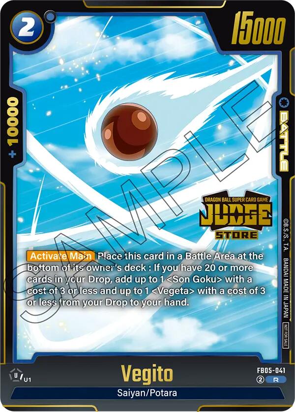 Vegito (Judge Pack 04 - Store Judge) [Fusion World Tournament Cards] | Cards and Coasters CA