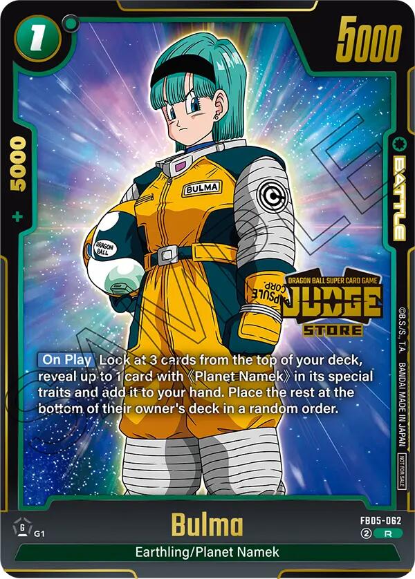 Bulma (Judge Pack 04 - Store Judge) [Fusion World Tournament Cards] | Cards and Coasters CA