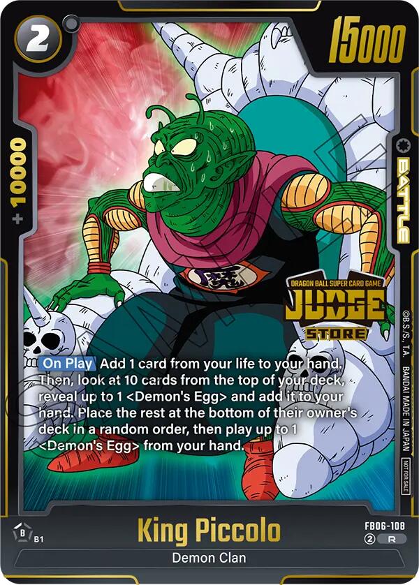 King Piccolo (Judge Pack 04 - Store Judge) [Fusion World Tournament Cards] | Cards and Coasters CA