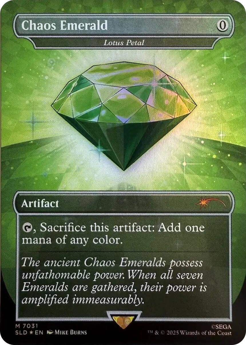 Chaos Emerald - Lotus Petal (7031) [Secret Lair Drop Series] | Cards and Coasters CA