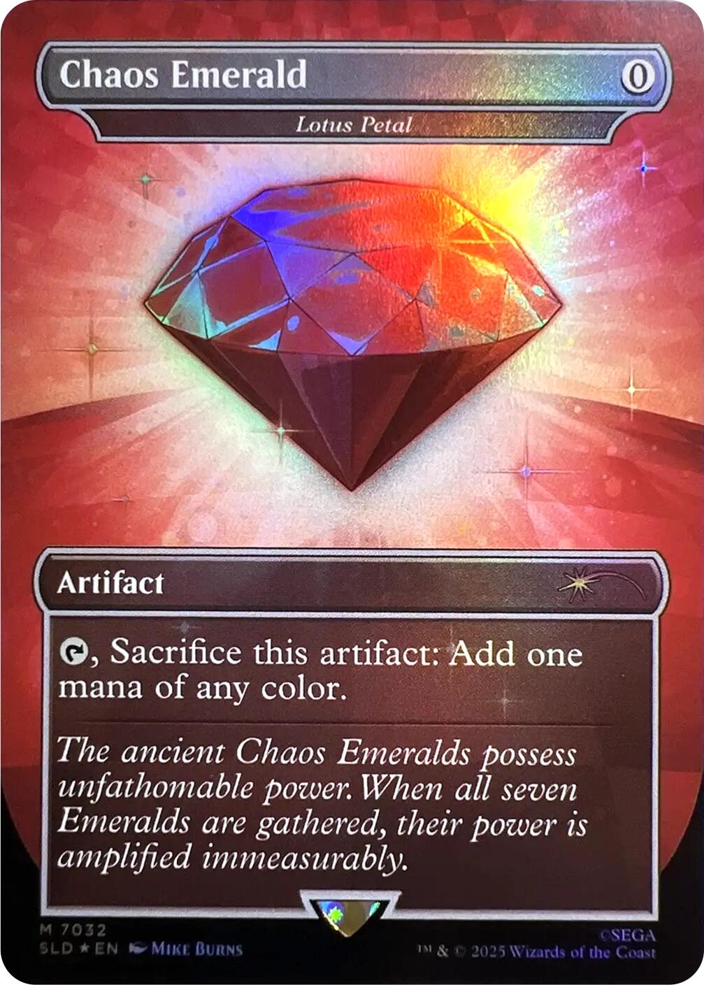 Chaos Emerald - Lotus Petal (7032) [Secret Lair Drop Series] | Cards and Coasters CA