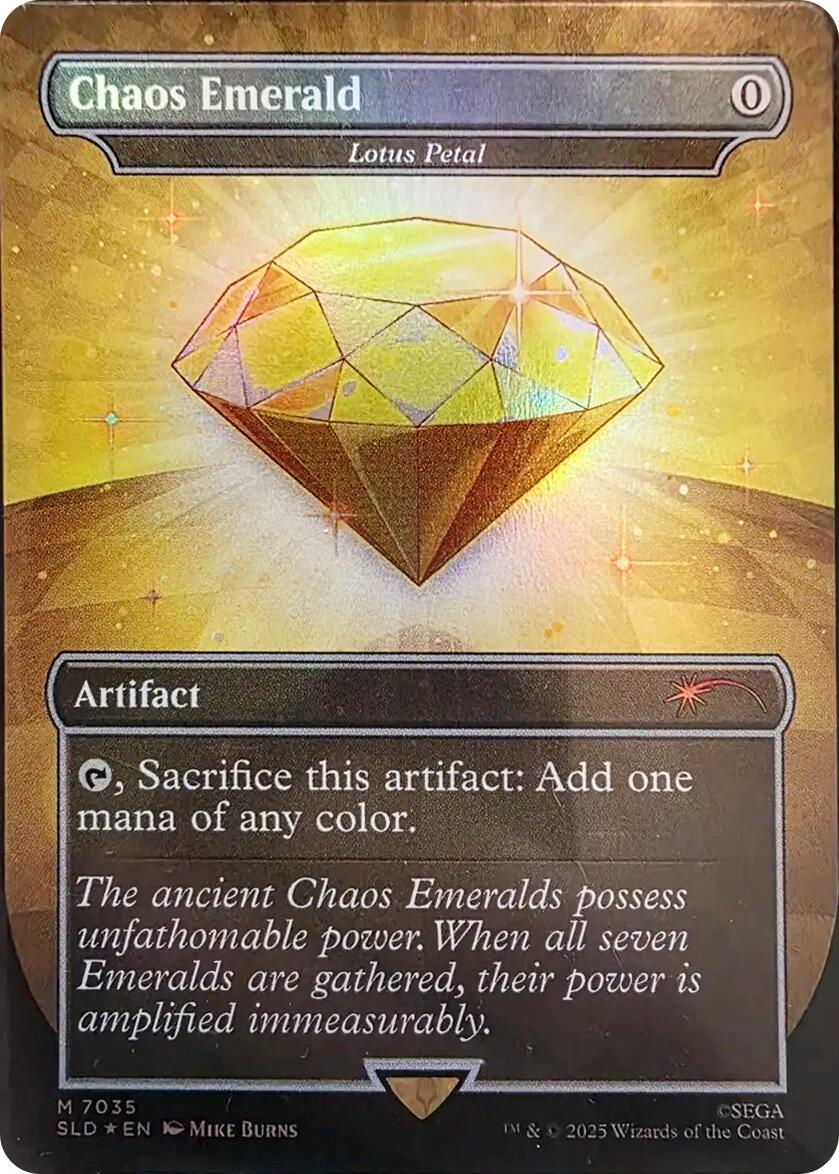 Chaos Emerald - Lotus Petal (7035) [Secret Lair Drop Series] | Cards and Coasters CA
