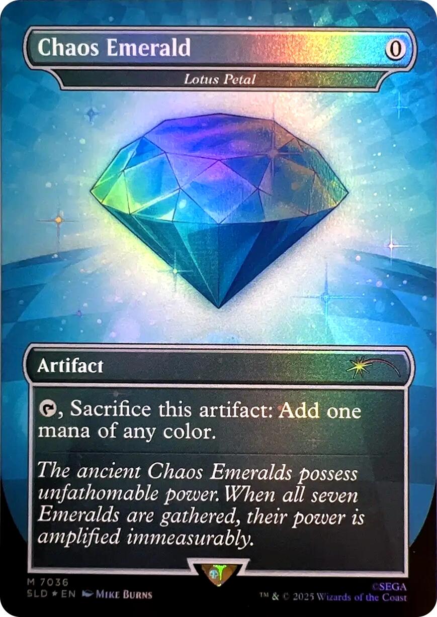 Chaos Emerald - Lotus Petal (7036) [Secret Lair Drop Series] | Cards and Coasters CA