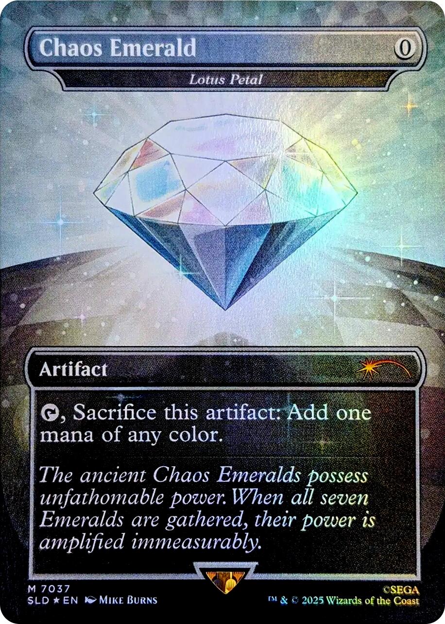 Chaos Emerald - Lotus Petal (7037) [Secret Lair Drop Series] | Cards and Coasters CA