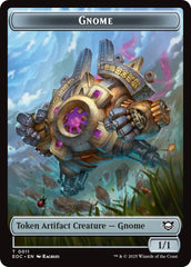 Gnome // Golem (0014) Double-Sided Token [Edge of Eternities Commander Tokens] | Cards and Coasters CA