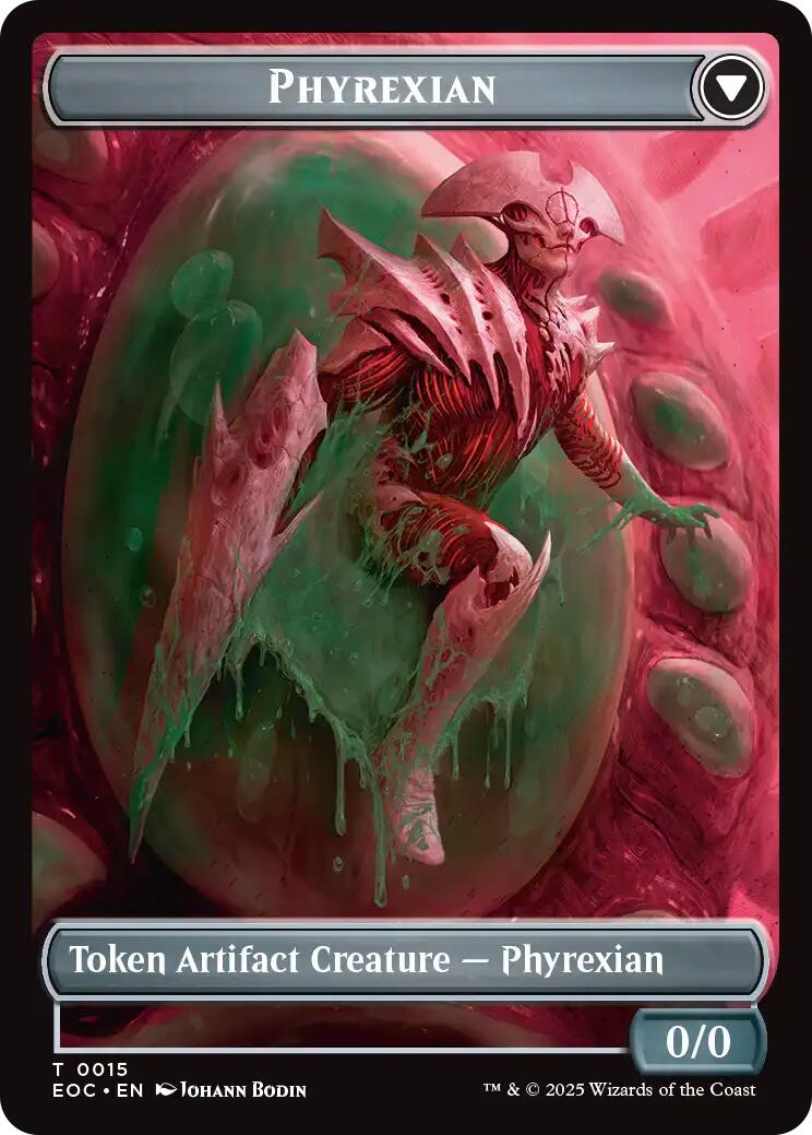 Incubator // Phyrexian Double-Sided Token [Edge of Eternities Commander Tokens] | Cards and Coasters CA