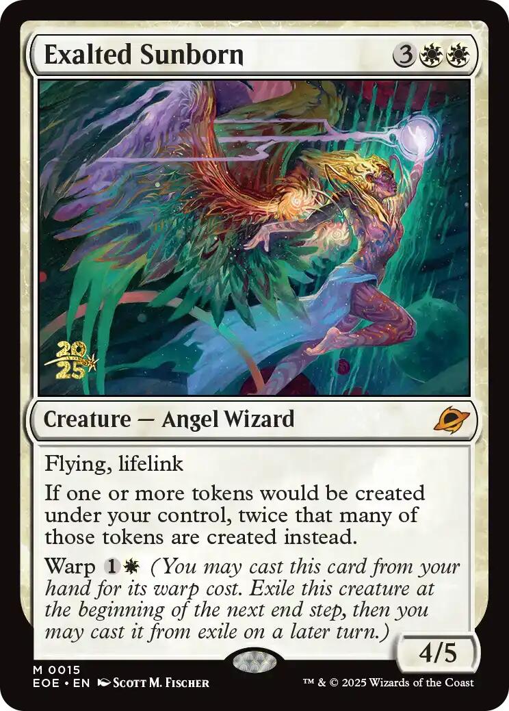 Exalted Sunborn [Edge of Eternities Prerelease Promos] | Cards and Coasters CA