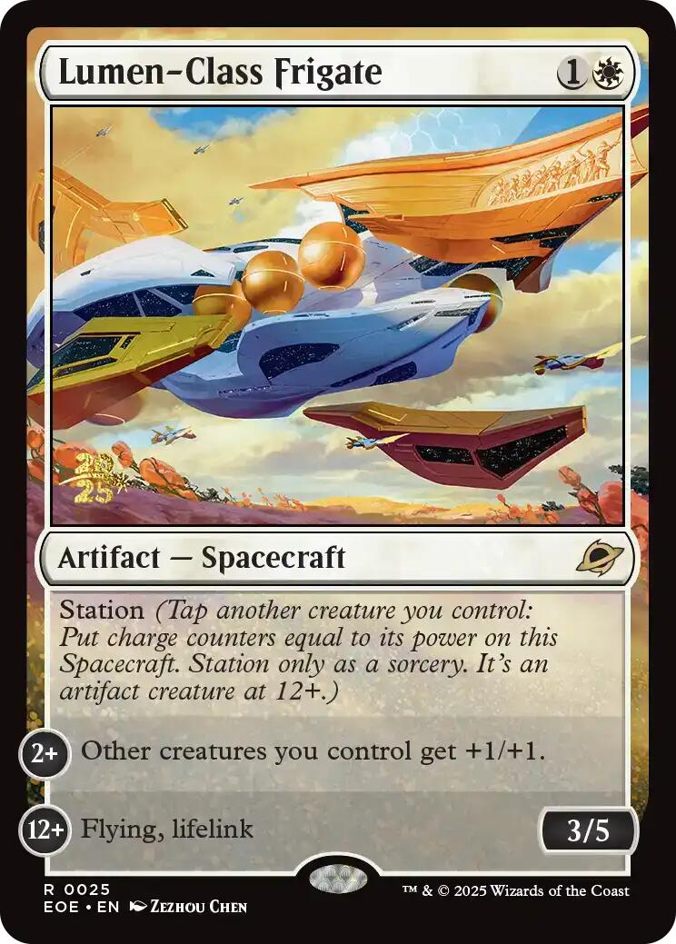 Lumen-Class Frigate [Edge of Eternities Prerelease Promos] | Cards and Coasters CA