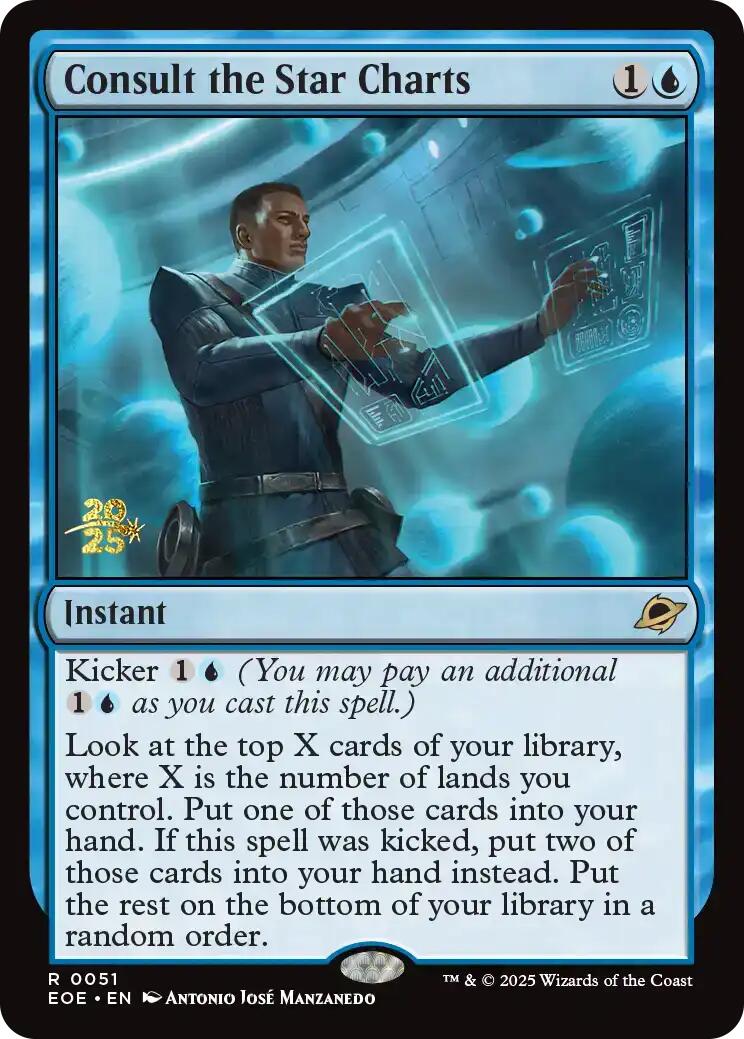 Consult the Star Charts [Edge of Eternities Prerelease Promos] | Cards and Coasters CA