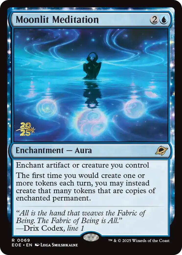 Moonlit Meditation [Edge of Eternities Prerelease Promos] | Cards and Coasters CA