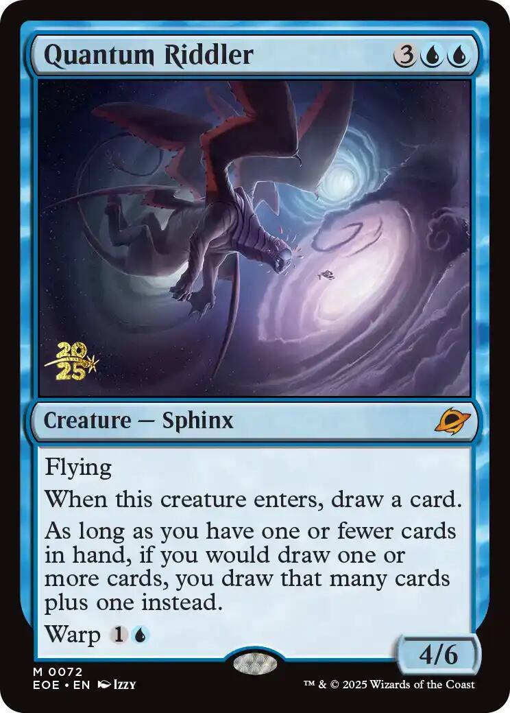 Quantum Riddler [Edge of Eternities Prerelease Promos] | Cards and Coasters CA
