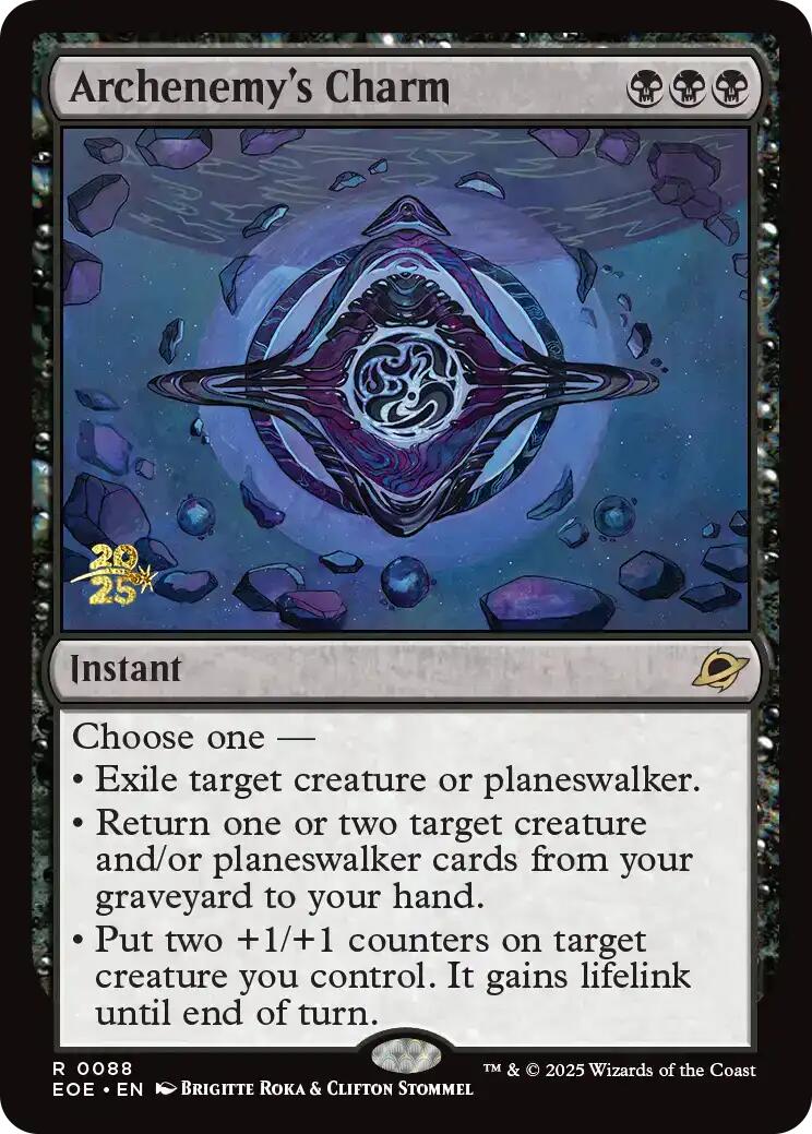 Archenemy's Charm [Edge of Eternities Prerelease Promos] | Cards and Coasters CA