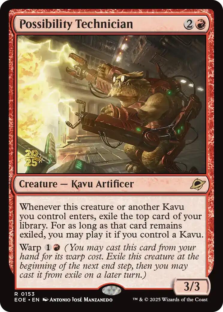 Possibility Technician [Edge of Eternities Prerelease Promos] | Cards and Coasters CA