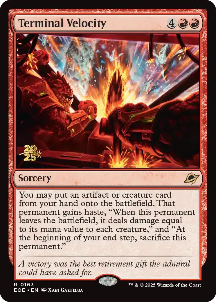 Terminal Velocity [Edge of Eternities Prerelease Promos] | Cards and Coasters CA
